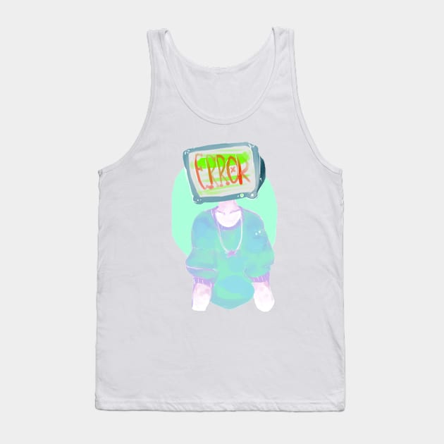 Pastel Error Computer Object Head Tank Top by ghostkid